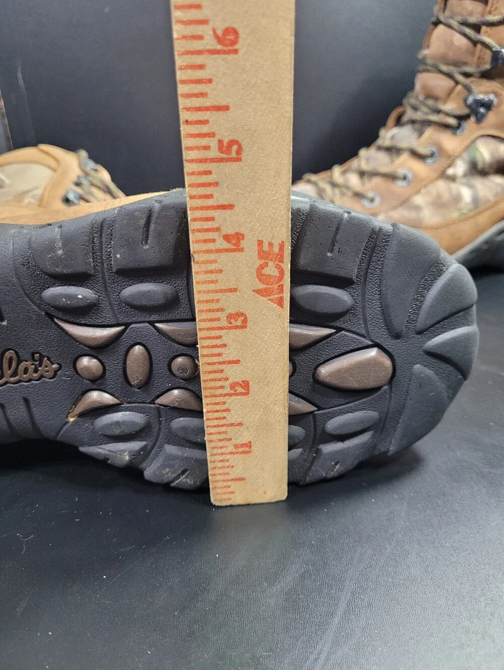 Cabelas Mens Hunting Boots Camo Suede Leather Waterproof GORE-TEX Size 11 D